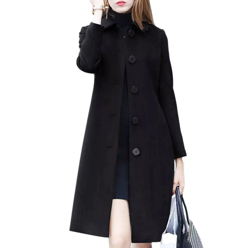 Mid Length Elegant Warm Winter Coat