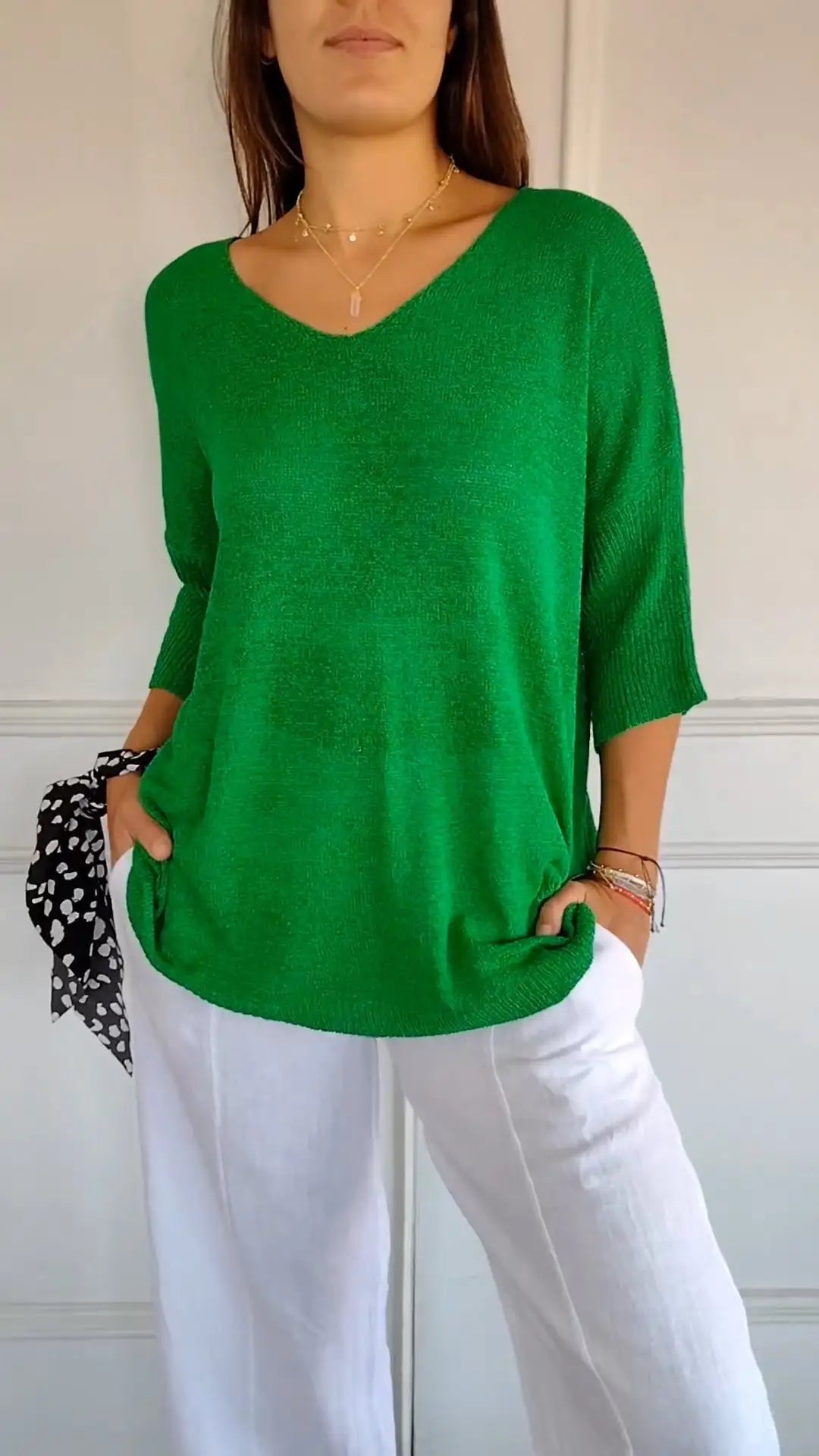 Trendy V-Neck Top