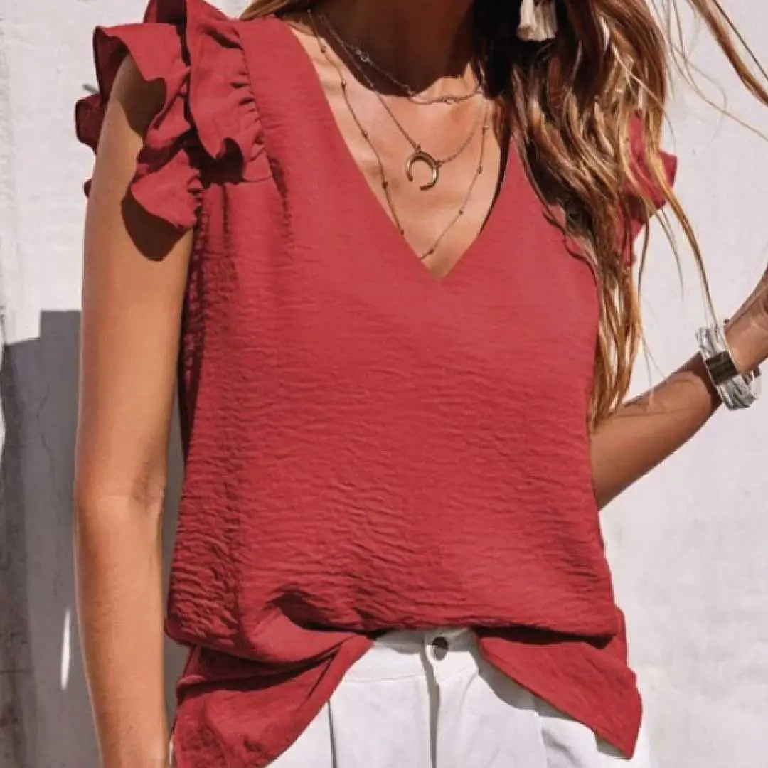 Serene Ruffle Top