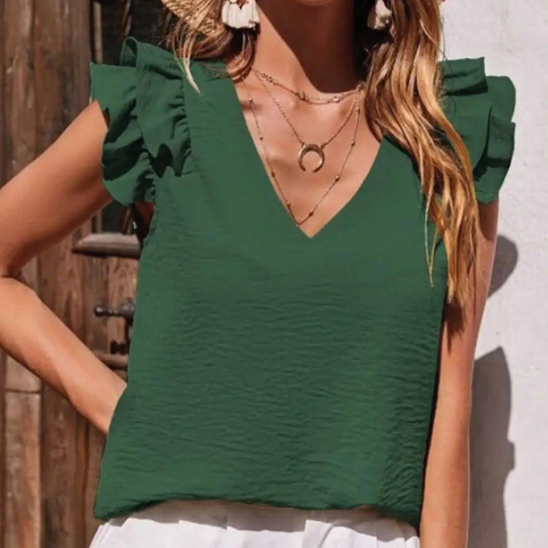 Serene Ruffle Top