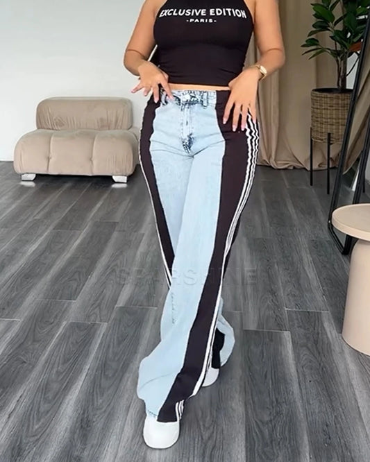 2024 Women’s High Waist Lifted Athleisure Jeans – Slim Waist to Hip Ratio