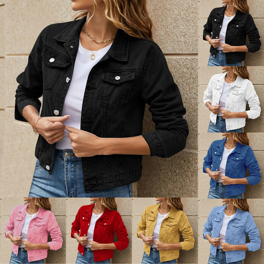 Women’s Autumn Denim Short Jacket