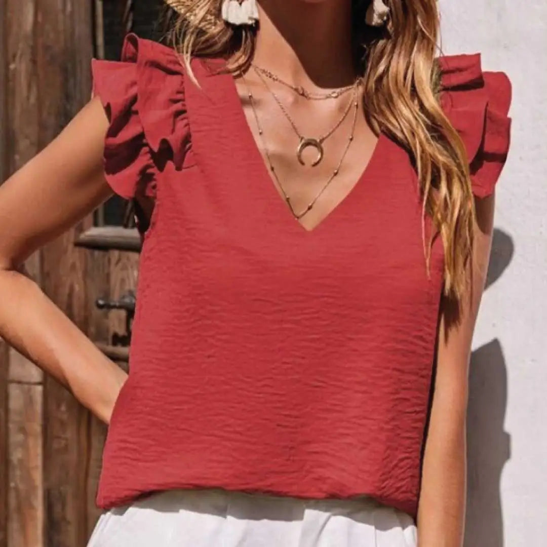 Serene Ruffle Top