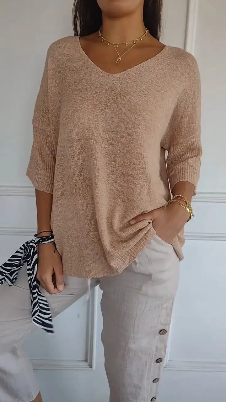 Trendy V-Neck Top